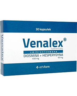 Venalex, Preparat wspierający pracę układu żylnego, Kapsułki