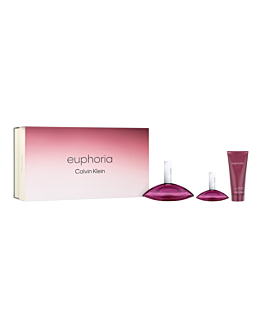 Calvin Klein Euphoria Zestaw: woda perfumowana 100 ml + woda perfumowana 30 ml + balsam do ciała 100 ml