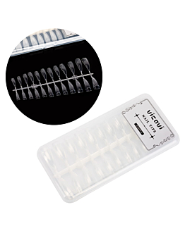 Allepaznokcie Tipsy Szpic z Kieszonką Clear Przezroczyste Model PH-27 240 szt.