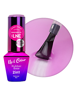MollyLac Rubber Base 2w1 Up and Colour Light Purple Nr 4 10 g