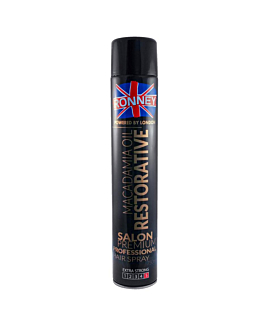 Ronney Professional Hair Spray Macadamia Oil Restorative lakier do włosów wzmacniający, 750ml