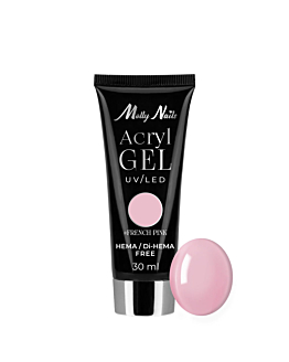 MollyNails Akrylożel Żel Budujący Do Przedłużania Paznokci French Pink 30 ml