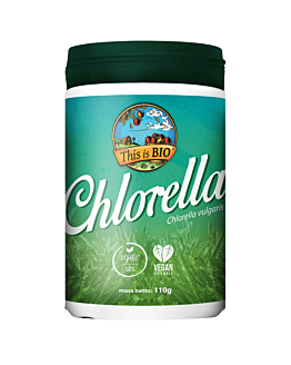 This is BIO Chlorella w proszku, smak naturalny, 110g
