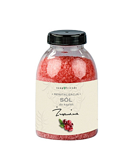Soap&Friends Drobnoziarnista sól do kąpieli Żurawina, 250g