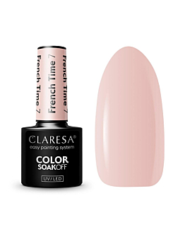 Claresa Color Soak Off UV/LED lakier hybrydowy French Time 7, 5g