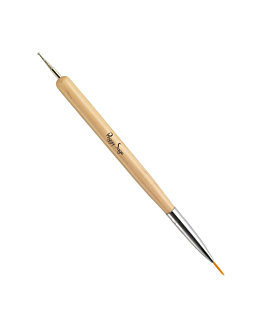 Peggy Sage 2-in-1 Nail Art Brush pędzel do zdobienia paznokci 2w1 149554