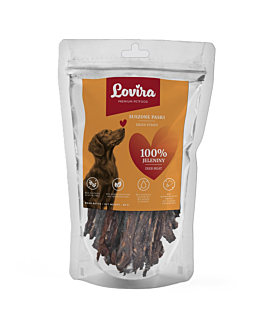 Lovira Smaczki dla Psa jeleń paski 80 g