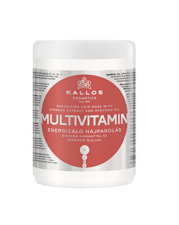 Kallos KJMN Multivitamin Energising Hair Mask energetyzująca maska do włosów z ekstraktem z żeń-szenia i olejem awokado, 1000ml