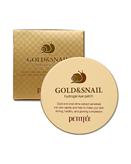 Petitfee Gold & Snail Hydrogel eye patch, Hydrożelowe płatki pod oczy, 60szt