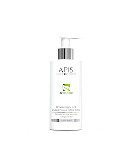 APIS Acne-Stop oczyszczający tonik antybakteryjny z zieloną herbatą, 300ml