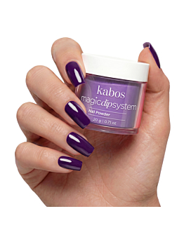 Kabos Magic Dip System Proszek do manicure tytanowego, 028 Violet 20 g