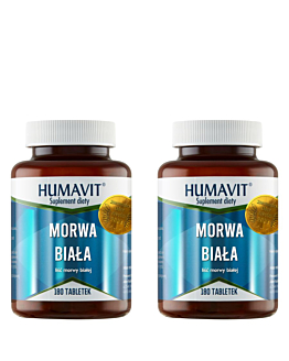 Humavit Morwa biała, 2x180 tabletek