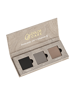 Color Care Puder do Brwi Wegański - Cold Trio