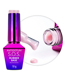 MollyNails S.O.S Antidotum Baza Kauczukowa Elastyczna Cotton Candy 10 g