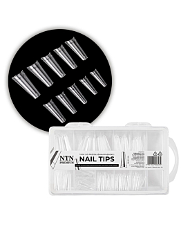 NTN Premium Nail Tips Tipsy Do Przedłużania Paznokci Ballerina Krótka Kieszonka 100 szt
