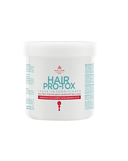 Kallos Hair Pro-Tox Leave-In Conditioner odżywka do włosów z keratyną kolagenem i kwasem hialuronowym, 250ml
