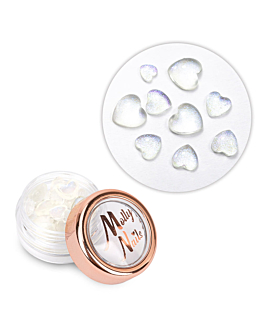 MollyNails Ozdoby Do Paznokci Serca 3D Nr 1 40 szt