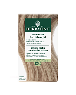 Herbatint Trwała Farba do włosów 10C Platynowy Popielaty Blond, 170 ml