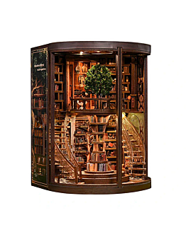 Habarri Miniaturowy domek Book Nook - Krąg starych ksiąg