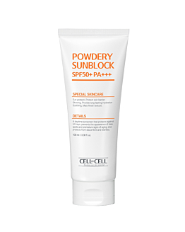 Cell by Cell Powdery Sunblock SPF50+ PA+++ krem przeciwsłoneczny dla cery tłustej