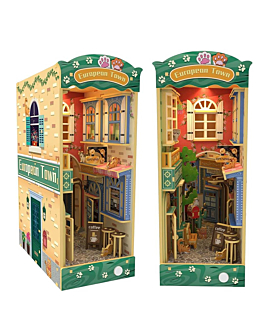 Habarri Miniaturowy domek Book Nook - Kocie miasteczko