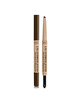 Wibo 2in1 Eyebrow System kredka i gąbka do brwi 3