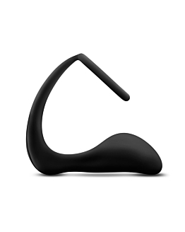 Stymulator Prostaty Platinum Cock Ring Plug Black ANAL ADVENTURES