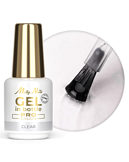 MollyNails Pro Salon Gel In Bottle Żel Budujący W Butelce Z Pędzelkiem Clear 15 g