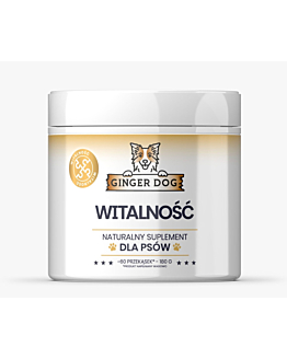 Ginger Dog Witalność - zdrowie i energia dla Twojego psa przekąski 180 g