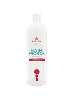 Kallos Hair Pro-Tox Shampoo szampon do włosów z keratyną kolagenem i kwasem hialuronowym, 1000ml