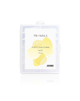 PB Nails Górne formy Dual Forms No.05 - kwadrat salonowy