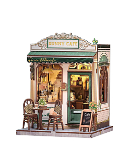 Habarri Miniaturowy domek Book Nook - Słoneczna kawiarnia