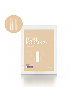 PB Nails Górne formy Dual Forms 2.0 No.03 - owal