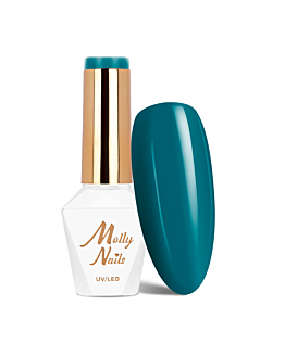 MollyNails Blue Sky Green Blue Lakier Hybrydowy UV LED Nr 117 8 g