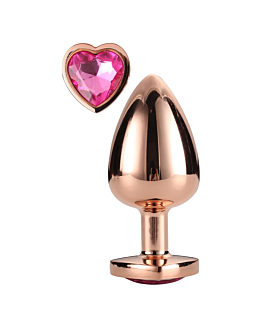 Korek Analny Gleaming Love Rose Gold Plug Large Dreamtoys