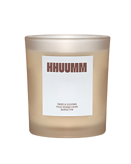 HHUUMM Świeca sojowa Figa - Sosna - Cedr - Bursztyn, 180 g