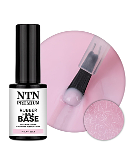 NTN Premium Limited Edition Baza Kauczukowa Rubber Fiber Base Z Włóknami Do Paznokci Milky Way 7g