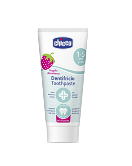 Chicco Toothpaste pasta do zębów bez fluoru o smaku truskawkowym 1-5l, 50ml