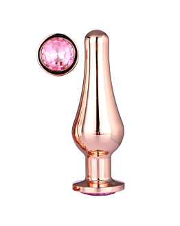 Korek Analny Gleaming Love Rose Gold Pleasure Plug L Dreamtoys