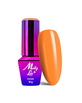 MollyLac Bubble Tea Lakier Hybrydowy UV LED Nr 133 Naranja 10 g