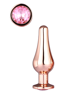 Korek Analny Gleaming Love Rose Gold Pleasure Plug S Dreamtoys
