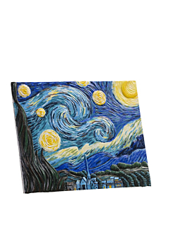 Habarri Malowanie 3D - Płaskorzeźba Gwiaździsta Noc (org. van Gogh)
