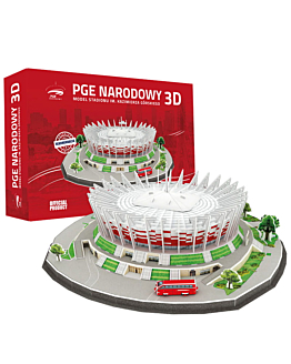 Stadion piłkarski - PGE NARODOWY - Puzzle 3D 143 elementy - model oficjalny