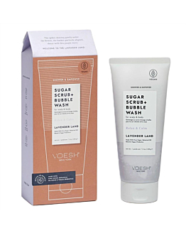 VOESH Sugar Scrub + Bubble Wash cukrowy peeling myjący do ciała i skóry głowy Lavender Land, 210g