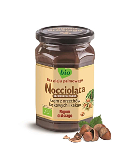 Nocciolata Krem Orzechy Laskowe I Kakao Bez Dodatku Mleka Bezglutenowy BIO 250 g
