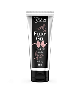 Elisium Flexy Gel żel do przedłużania paznokci Milky, 65g