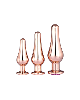 Zestaw Korków Gleaming Love Pleasure Set Rose Gold Dreamtoys
