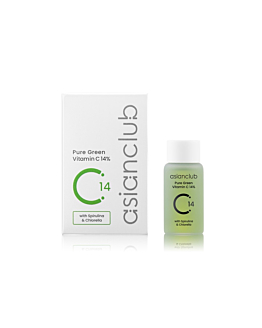 Asian Club - Pure Green Vitamin C 14%, rozjaśniające serum do twarzy z witaminą C, 15ml