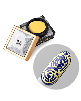 MollyNails Creative Flow Color Gel Żel Do Zdobień Efekt Topniejących Wzorów Pastel Yellow 5 g
