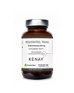 Kenay Suplement diety resveratrol trans zmikronizowany 200 mg